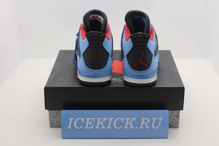 Travis Scott x Air Jordan 4 “Houston Oilers”  University Blue 308497-406