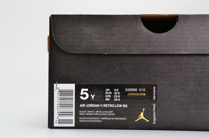 AIR JORDAN 11 RETRO LOW BG (GS) "BARON"  womens  528896-010