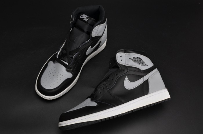AIR JORDAN 1 RETRO HIGH OG "SHADOW" black mens 555088-014